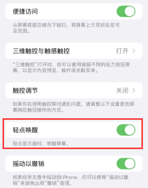 博厚镇苹果授权维修站分享iPhone轻点无法唤醒怎么办 