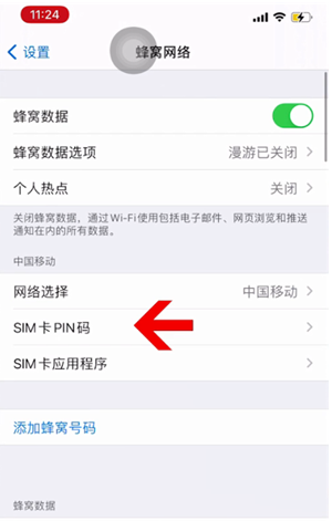 博厚镇苹果14维修网分享如何给iPhone14的SIM卡设置密码 