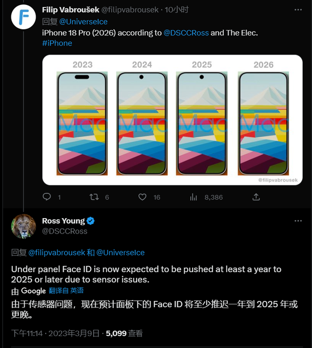 博厚镇苹果手机维修分享:屏下Face ID有什么优势？iPhone何时会有屏下Face ID？ 