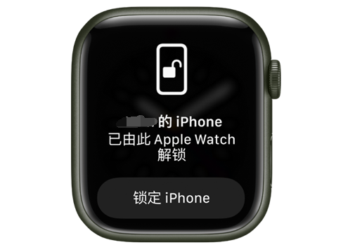 博厚镇苹果手机维修分享用 AppleWatch 解锁配备面容 ID 的 iPhone方法 